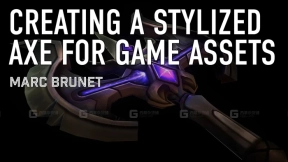3DCoat 风格化游戏卡通斧头制作教程 IAMAG – Marc Brunet   Creating a Stylized Axe for a Game Asset