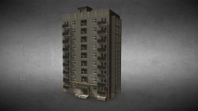 后苏联九层建筑 nine-story building of the post soviet
