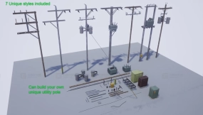 【UE】电线杆  Utility Power Pole