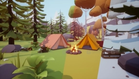 【UE】低多边形四季自然  Low Poly 4 Seasons Nature