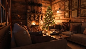 Rustic Christmas Cabin 乡村圣诞小屋