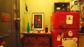 卡通厨房厨具燃气灶微波炉冰箱锅碗瓢盆场景 Behind the Scenes Mima’s Kitchen