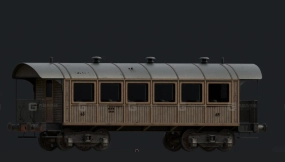 轨道车 - Rail car 3D model-1