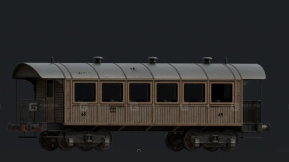 轨道车 - Rail car 3D model-1