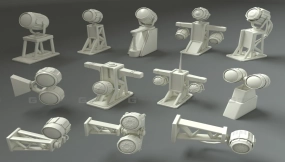 低多边形灯具 - 12件套  Low Poly Lamps – 12 Pieces