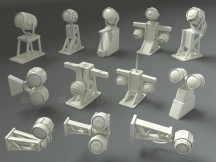 低多边形灯具 - 12件套  Low Poly Lamps – 12 Pieces