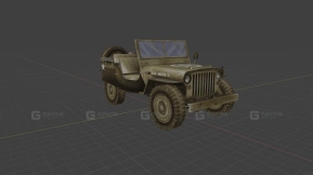 威利斯WB - Willys WB 3D model-9