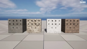 【UE】子弹冲击贴花第一卷 - 混凝土  Bullet Impact Decals Vol. 1 - Concrete