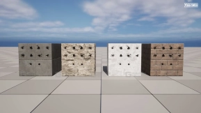 【UE】子弹冲击贴花第一卷 - 混凝土  Bullet Impact Decals Vol. 1 - Concrete