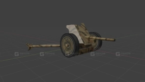 PaK 35 36反坦克炮3D模型-32 - PaK 35 36 3D model-32