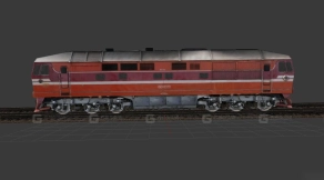 ТЭП-70型内燃机车 - Тепловоз ТЭП-70 3D model-16