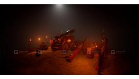 【UE】风格化中世纪炮手道具  Stylized Medieval Cannon Crew Props