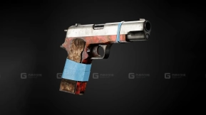 末世游戏就绪枪械 + 4K纹理 - Blenderkit系列07-Apocalyptic Game-Ready Guns + 4k Textures - Blenderkit Series07