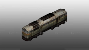 内燃机车 - Diesel locomotive   Грузопассажирский тепловоз М62-1649 3D model-49