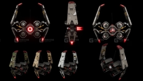 【UE】科幻侦察无人机资源包  Sci-fi Survey Drones
