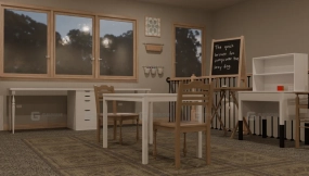 家庭书房空间 Home School Room