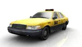 出租车 - Taxi cab 3D model-135