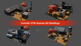 堡垒之夜拯救世界废墟广告建筑 Fortnite STW Ruined AD Buildings 