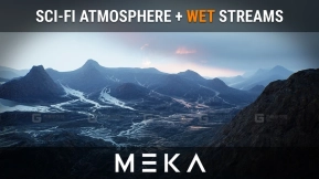 【UE】暗黑岩石景观  DARK ROCK LANDSCAPE