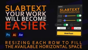 【AE/AI/PS】文字智能对齐排版工具 SlabText 