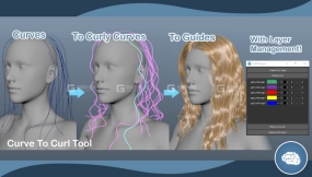 Maya毛发曲线工具 Groomer’s Tool