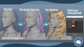 Maya毛发曲线工具 Groomer's Tool