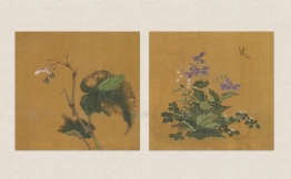 12+中式传统花鸟工笔花卉虫草中式装饰画芯电子版参考素材