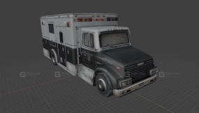 福莱纳FL系列特警车 - Freightliner FL-Series SWAT 3D model-76