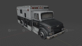 福莱纳FL系列特警车 - Freightliner FL-Series SWAT 3D model-76