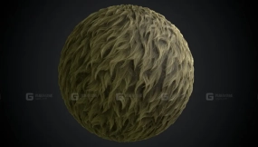 逼真毛皮动物毛发智能材质球 Realistic fur substance smart material