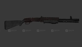 A‘蓝钢’霰弹枪3D模型-45 - A 'BlueSteel' Shotgun 3D model-45