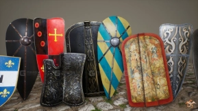 【UE】中世纪道具 装饰性武器元素  Medieval Props  Decorative Weapons Elements