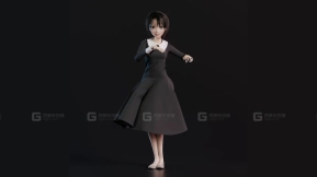 风格化辉夜姬舞蹈（30帧 秒！ABC下载） - Dancing Stylized Kaguya 30 Fps! Abc Download