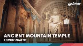 【UE】古老寺庙欧洲古罗马建筑意大利 Ancient Mountain Temple (Nanite)