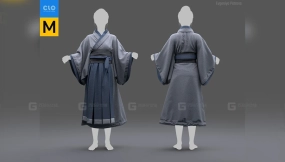 中式亚洲传统古装衣服裙子 Asian traditional outfit.