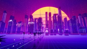 【UE】赛博朋克城市套件 Synthwave City Kit