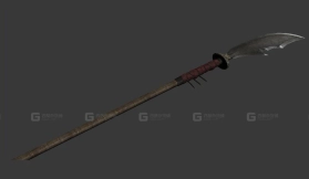 少林长矛 3D模型-5 - Shaolin spear 3D model-5