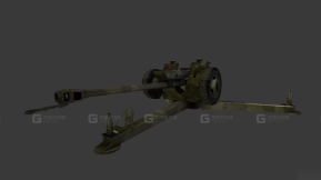 D-30榴弹炮3D模型-50 - Howitzer D-30 3D model-50