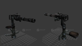 迷你重机枪-MiniGun 3D model-7