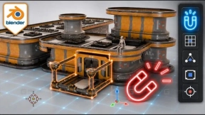 Blender核心技能捕捉与对齐基础 Blender Essentials  Snapping and Alignment Basics
