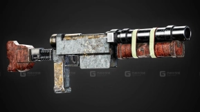 末日风格游戏就绪枪械 + 4K纹理 - Blenderkit系列05-Apocalyptic Game-Ready Guns + 4k Textures - Blenderkit Series05