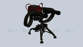 哨戒炮2-26 - Sentry 2 3D model-26