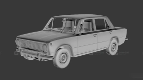 伏尔加-2101 - ВАЗ-2101 3D model-49