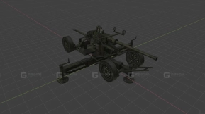 QF 40毫米Mk III 3D模型-16 - QF 40mm Mk III 3D model-16