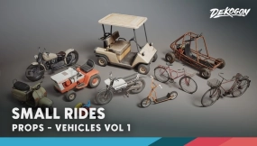 【UE】车辆VOL.1小型车辆资源包  Vehicles VOL.1 – Small Rides (Nanite and Low Poly)