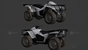 四轮摩托 - QuadBike 3D model-120