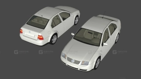 2008大众宝来 - 2008 Volkswagen Bora 3D model-57