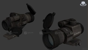 战术瞄准镜 3D模型-37 Tactical Scope 3D model-37