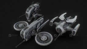无人科幻无人机组合包 Unmanned scifi drone pack