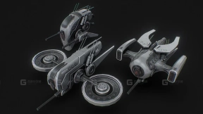 无人科幻无人机组合包 Unmanned scifi drone pack